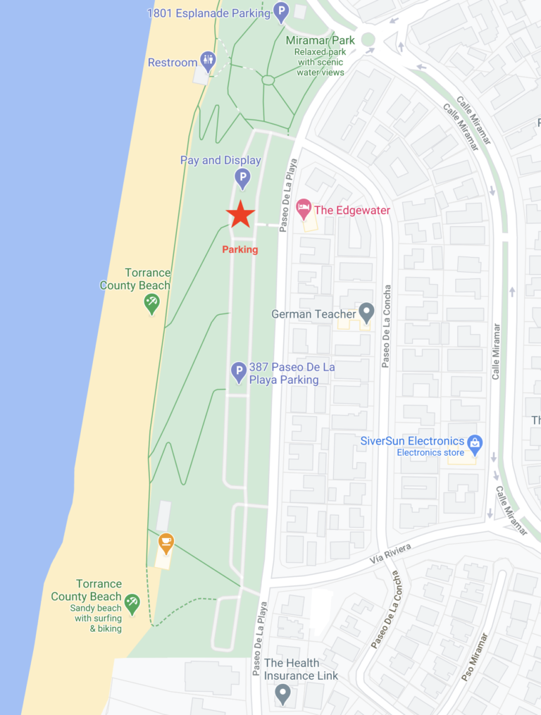 Torrance Beach Parking Map